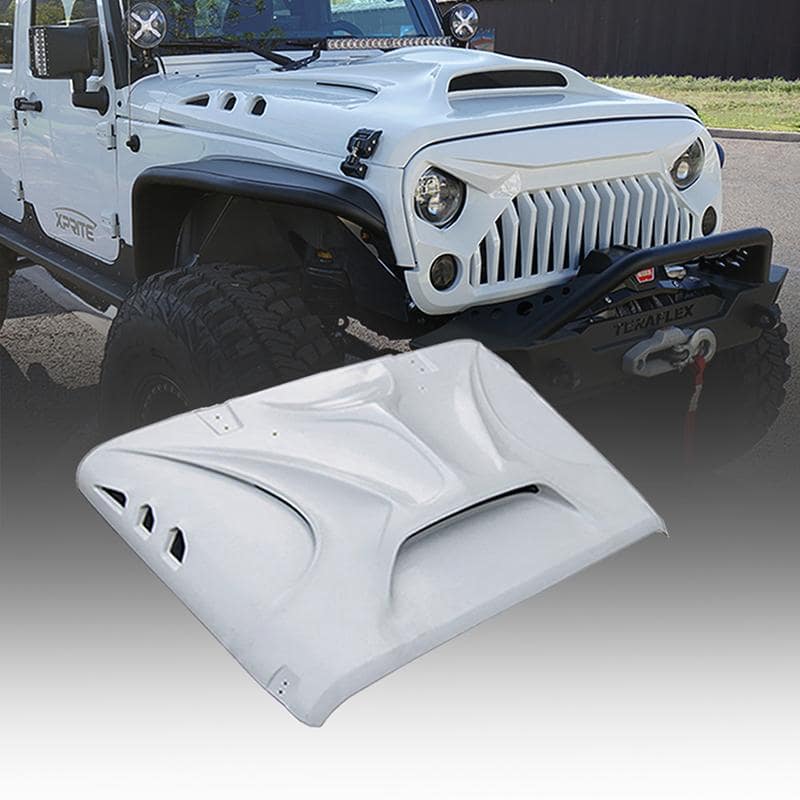 Jeep Wrangler jk Fiber Glass Hood