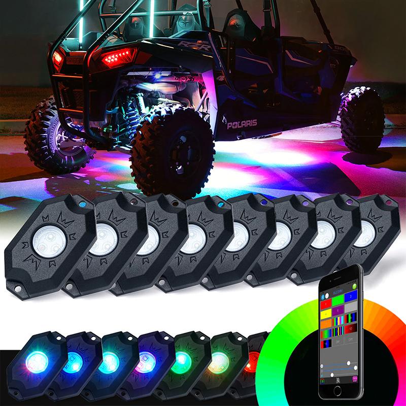 RGB LED Rock lights Wireless install