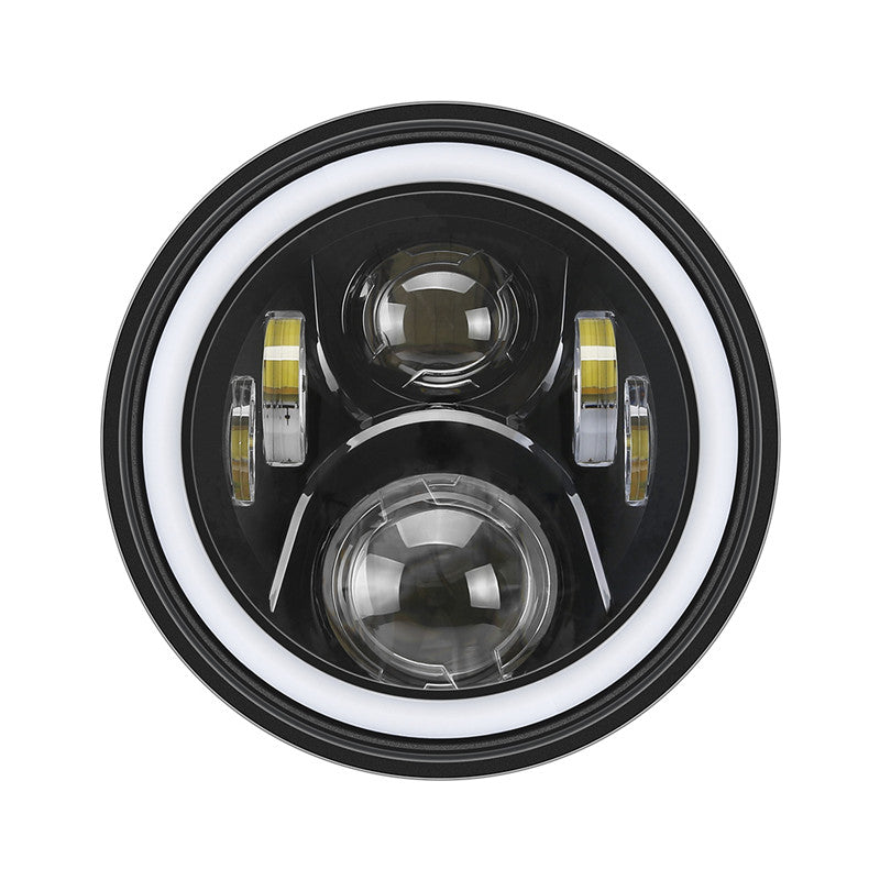 7 Inch LED Headlight W/Halo Ring For Honda CB400 500 1300 Hornet 250 600 900 VTR - LED Factory Mart