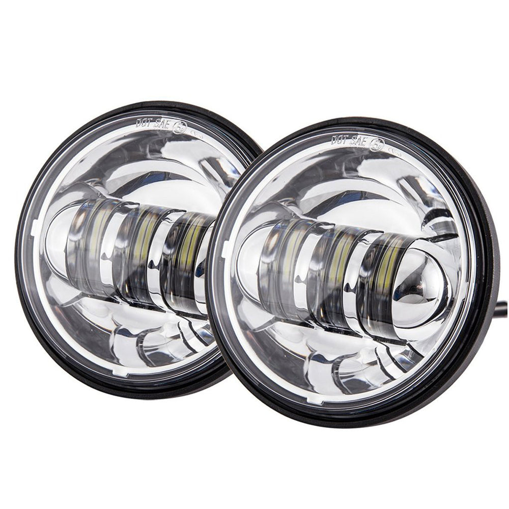 7" LED Headlight + 4.5" Fog Passing Lights with Bracket Ring - LED Factory Mart