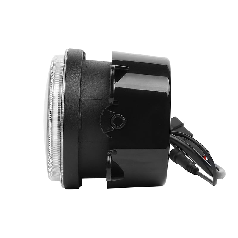 LED RGB Color Changing Halo Headlight with Amber Turn Signal + Fog Light Kit Combo For 2007-2018 Jeep Wrangler JK - LED Factory Mart