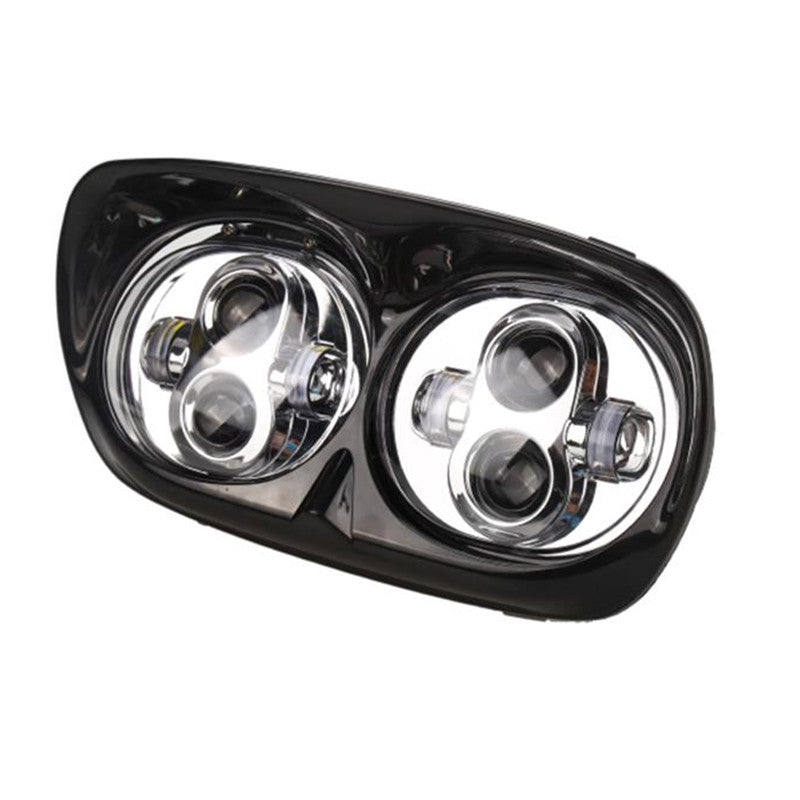 90W Harley Road Glide Dual LED Headlights