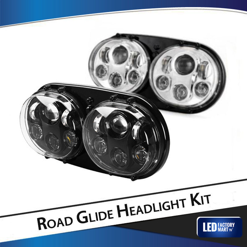 Harley Road Glide Dual LED Projector Headlights - Review