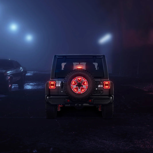 Drive Safe at Night with an Adequately Lit Third Spare Tire Brake Light