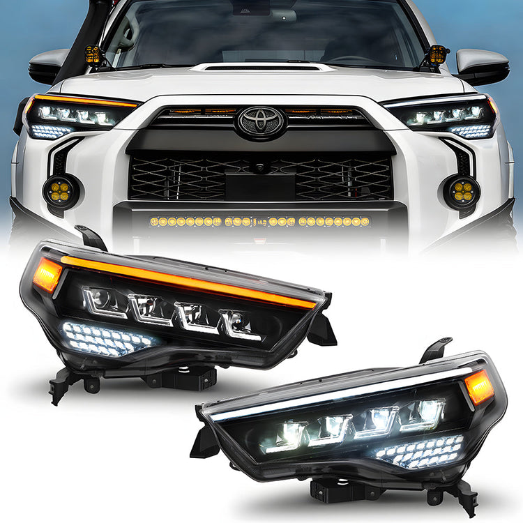 Full Quad LED Projector Headlights for 2014-2024 Toyota 4runner