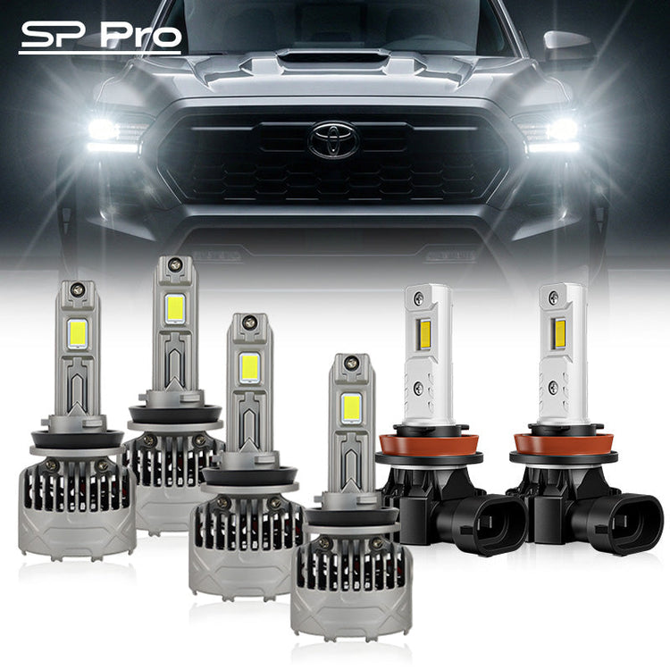 130W 13000LM H8 LED Headlight Fog Light Bulbs For 2016-2023 Toyota Tacoma