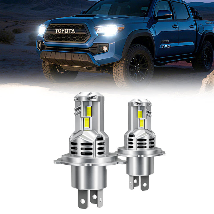 H4 9003 LED Projector Headlight Bulbs with Hi/Lo Beam for 1997-2015 Toyota Tacoma