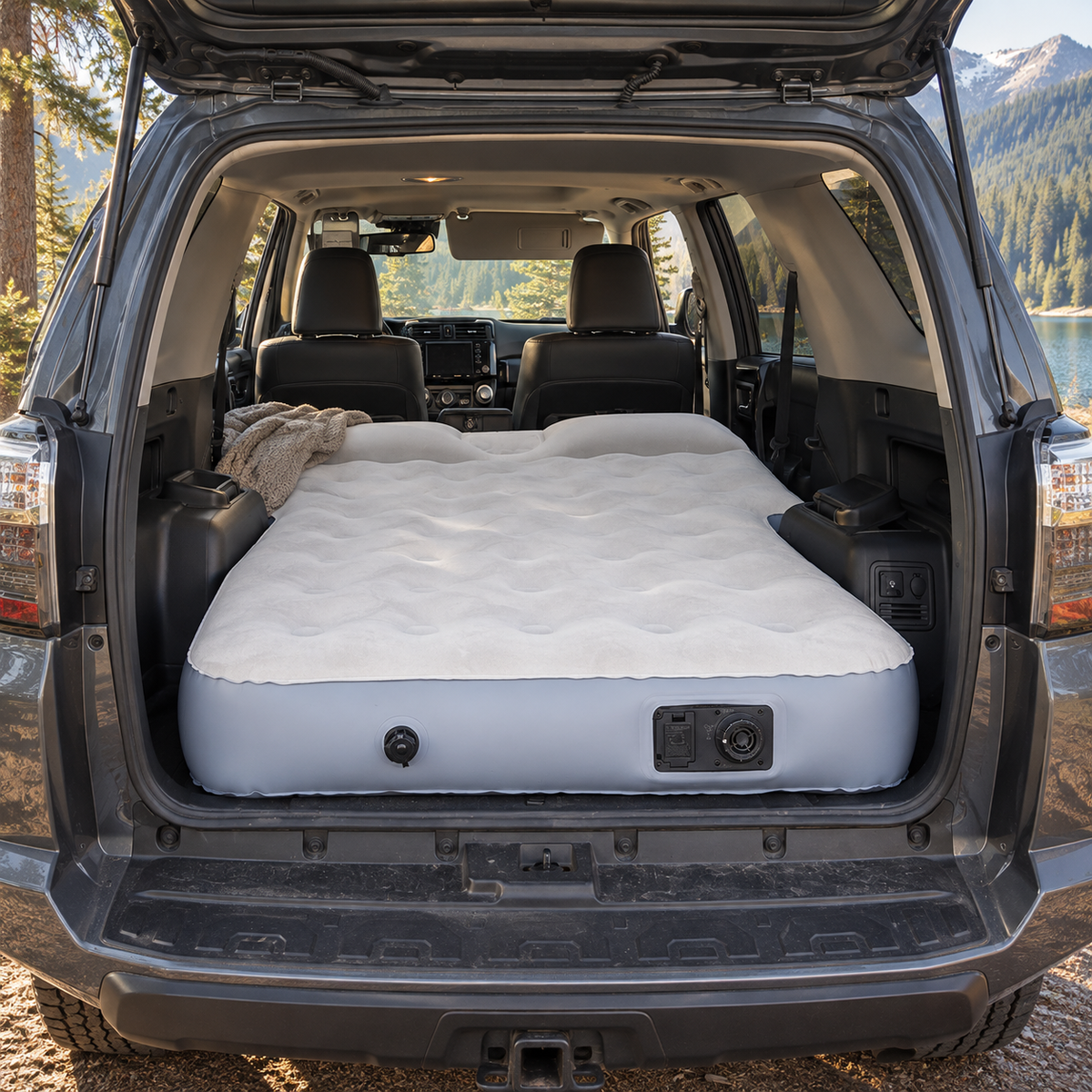 10-Inch Durable Inflatable Air Mattress with 12V Electric Pump for 2010-2026 Toyota 4Runner