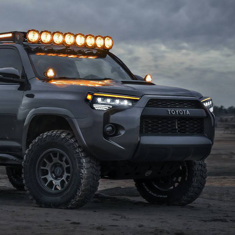 Toyota 4runner LED headlights with quad projector