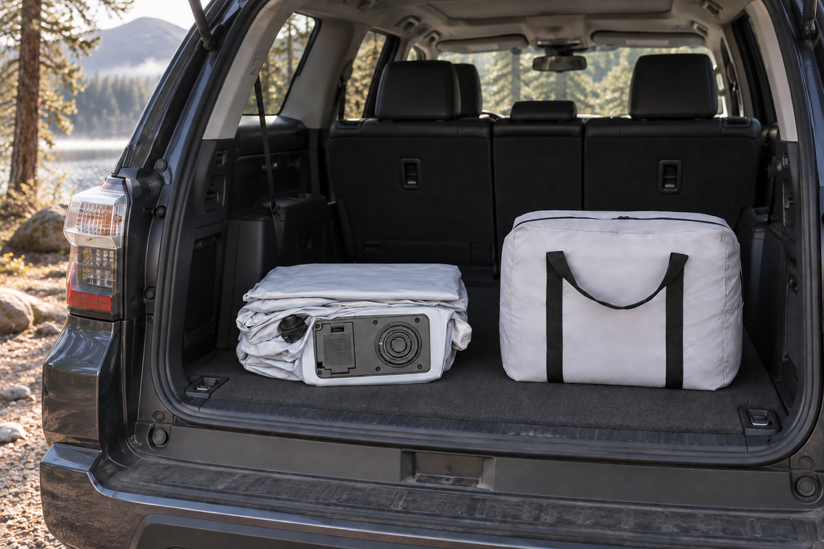 10-Inch Durable Inflatable Air Mattress with 12V Electric Pump for 2010-2026 Toyota 4Runner
