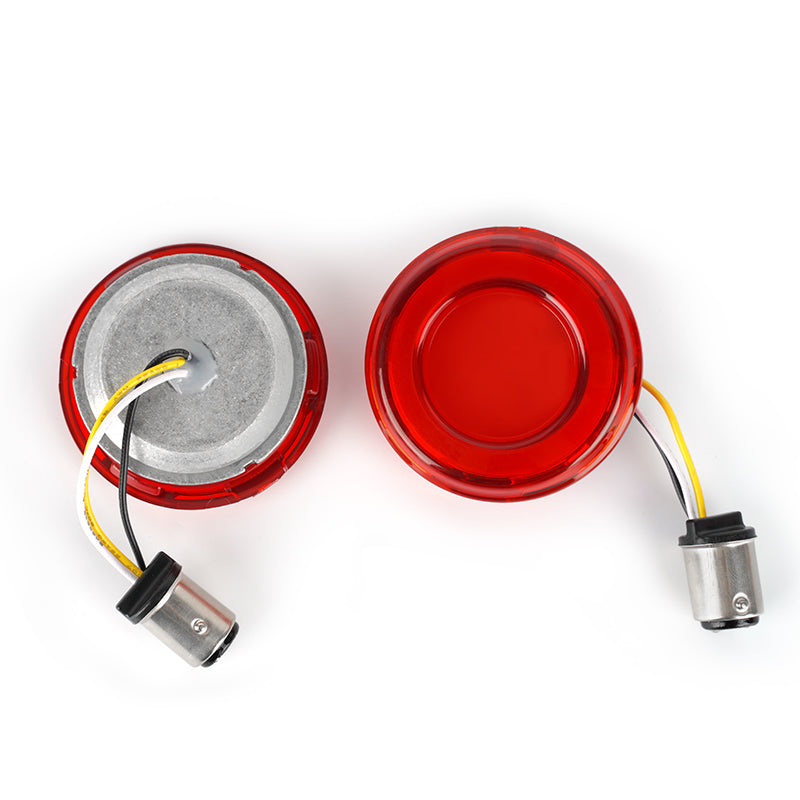 Combo de luces de parrillas inferiores de carenado y señal de giro LED de doble contacto 1157 de 2" 