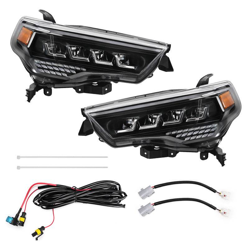 Full Quad LED Projector Headlights for 2014-2024 Toyota 4runner