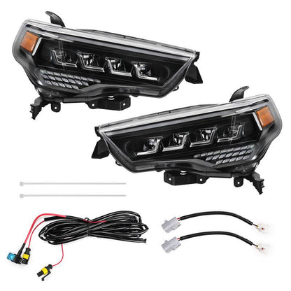 Full Quad LED Projector Headlights for 2014-2024 Toyota 4runner