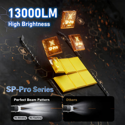 130W 13000LM 6000K LED Headlight Bulbs 5202| SP Pro Series