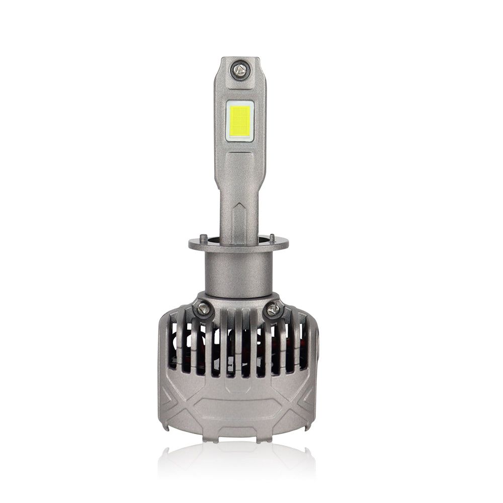 SP Pro Series 130W H1 13000LM 6000K LED headlight bulb with dual copper cooling and high-lumen output for enhanced vehicle lighting performance.