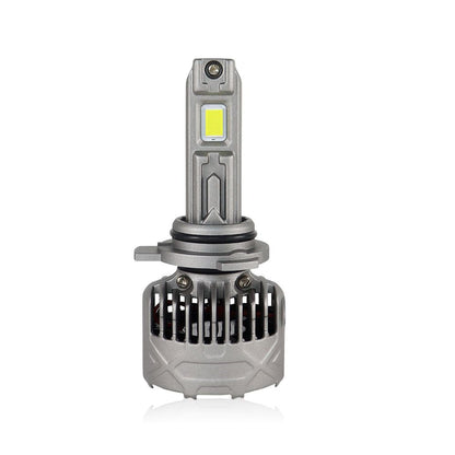 SP Pro Series 130W 9012 13000LM 6000K LED Headlight Bulb with advanced cooling fan and compact design for high-performance automotive lighting.