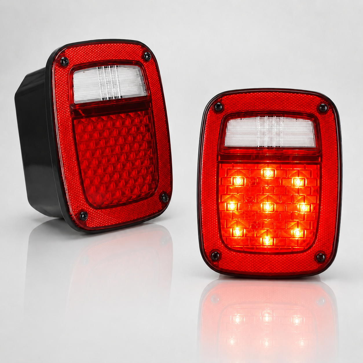 LED Tail Lights For Jeep Wrangler CJ / YJ / TJ / Rubicon