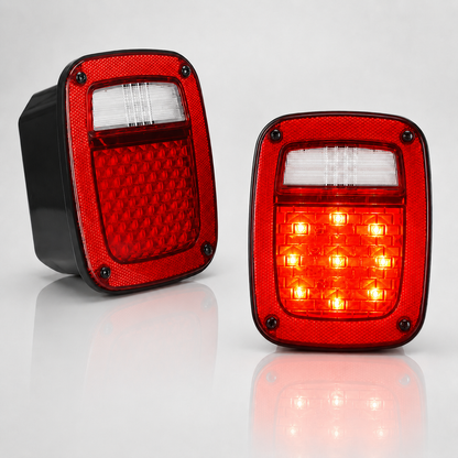 LED Tail Lights For Jeep Wrangler CJ / YJ / TJ / Rubicon