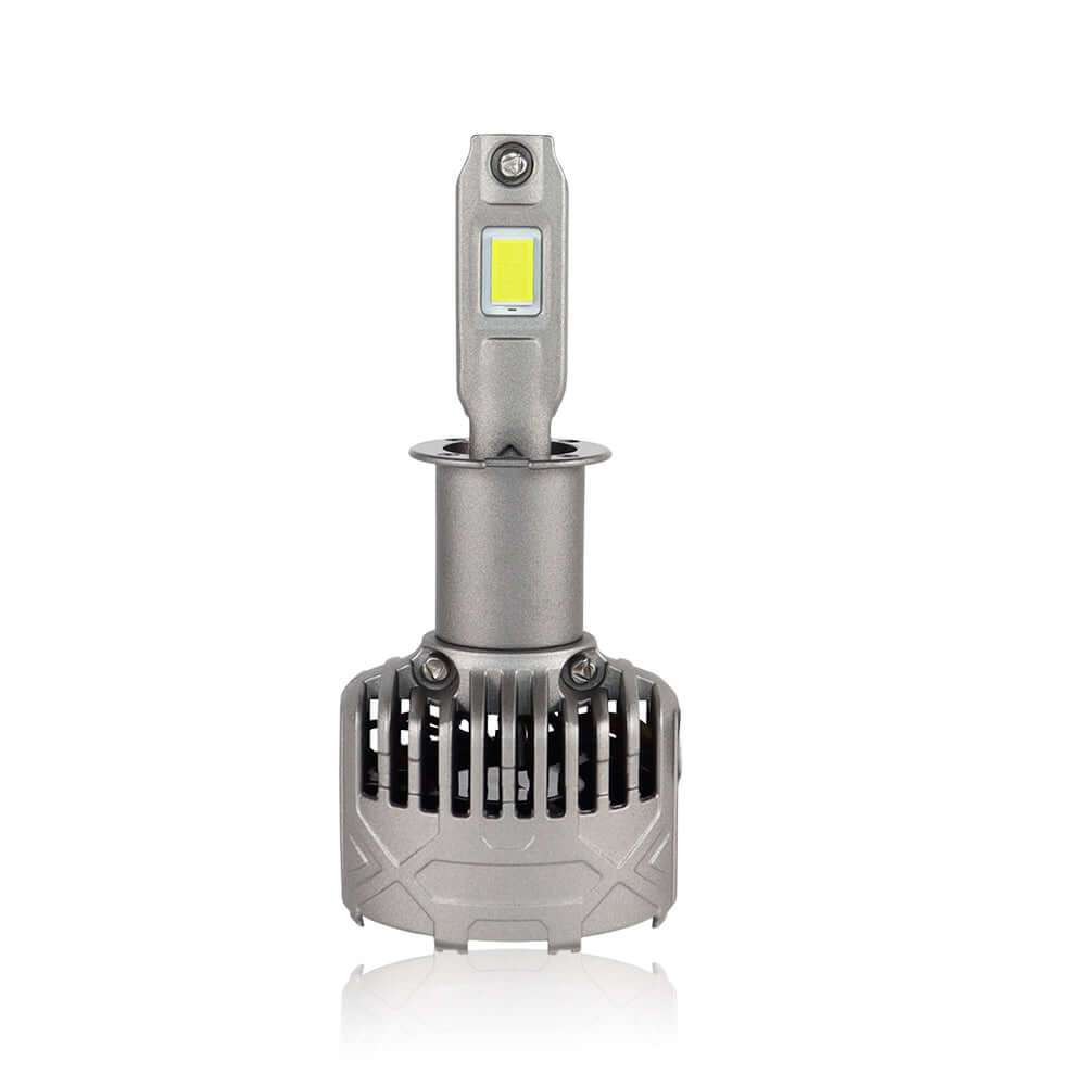 130W H3 13000LM 6000K LED Headlight Bulb from SP Pro Series with advanced cooling fins and compact design for high-performance vehicle lighting.