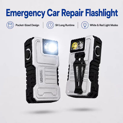 Long-Runtime 450-Lumen Magnetic Work Light with Red Warning Modes