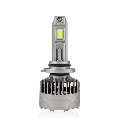 SP Pro Series 130W 9005 13000LM 6000K LED Headlight Bulb with aluminum heat sink and high-intensity chip for enhanced vehicle lighting performance.