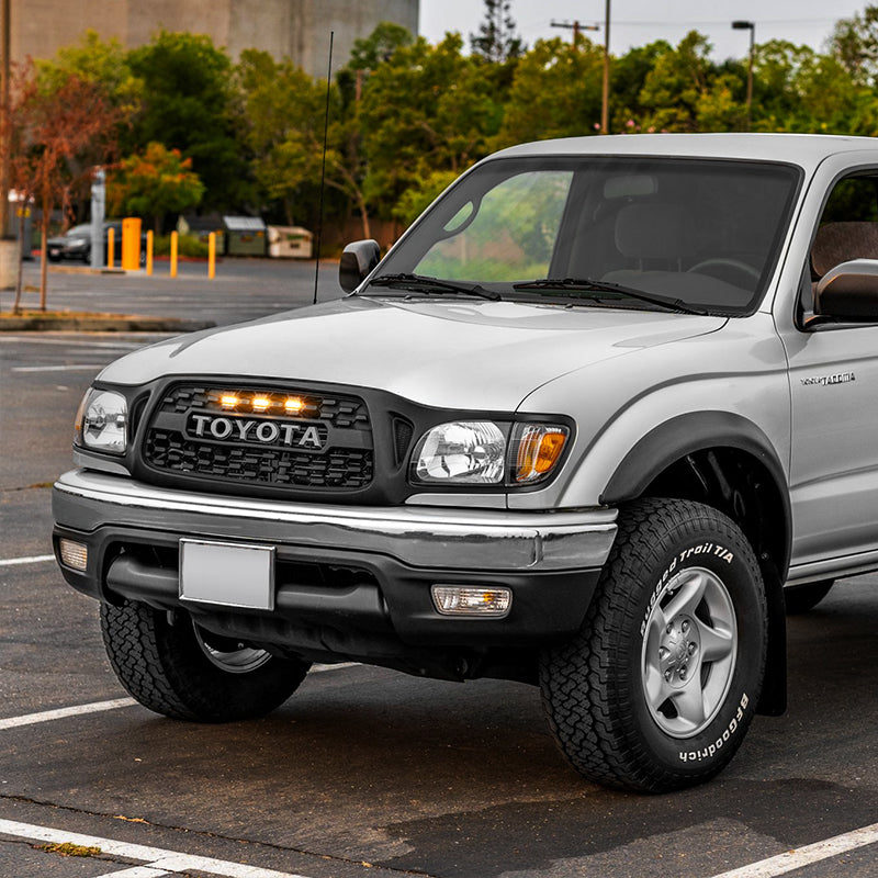 2001-2003 toyota tacoma grille with grey letter lights
