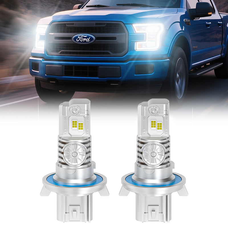 2004-2012 Ford F-150 H13 LED Headlight Bulbs – DOT-Compliant, 600% Brighter Than Halogen (Plug-and-Play Upgrade)