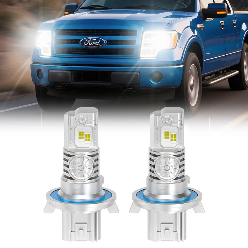 2004-2012 Ford F-150 H13 LED Headlight Bulbs – DOT-Compliant, 600% Brighter Than Halogen (Plug-and-Play Upgrade)