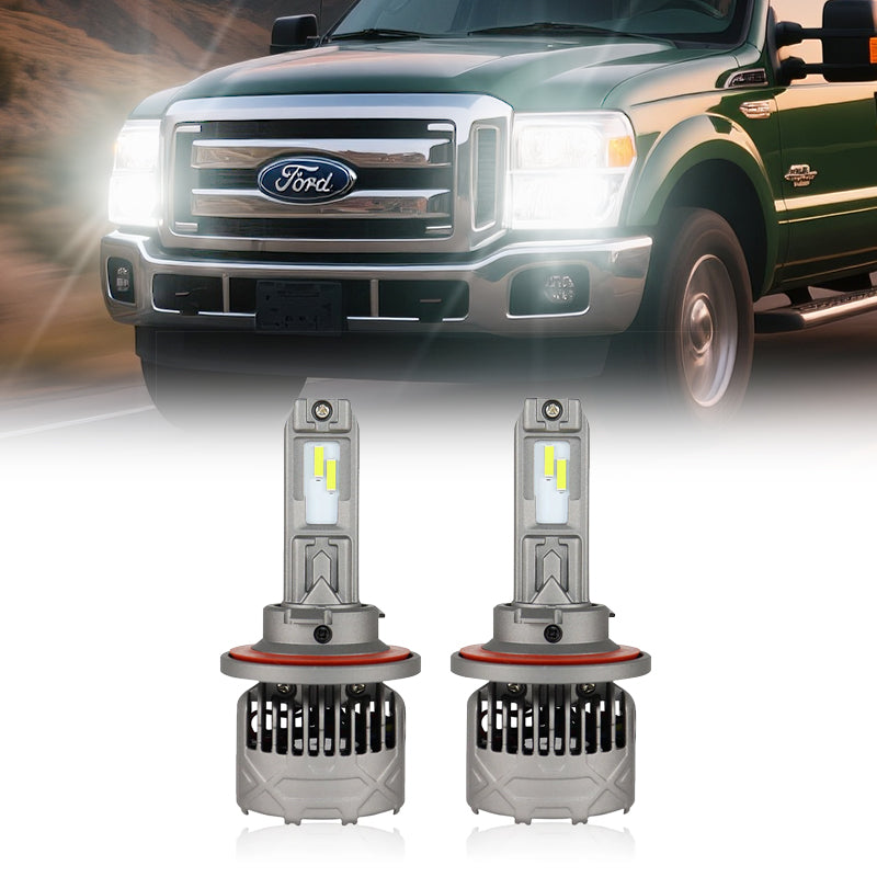 2005-2010 Ford F-250 H13 LED Headlight Bulbs – DOT-Compliant, 600% Brighter Than Halogen (Plug-and-Play Upgrade)