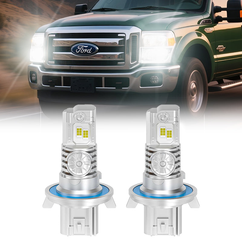 2005-2010 Ford F-250 H13 LED Headlight Bulbs – DOT-Compliant, 600% Brighter Than Halogen (Plug-and-Play Upgrade)