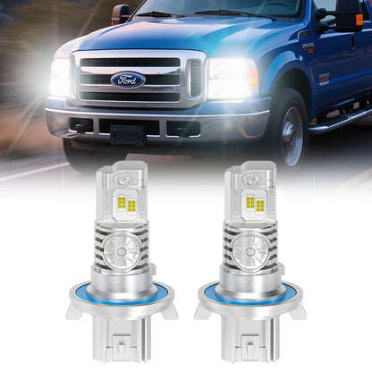 2005-2010 Ford F-350 H13 LED Headlight Bulbs – DOT-Compliant, 600% Brighter Than Halogen (Plug-and-Play Upgrade)