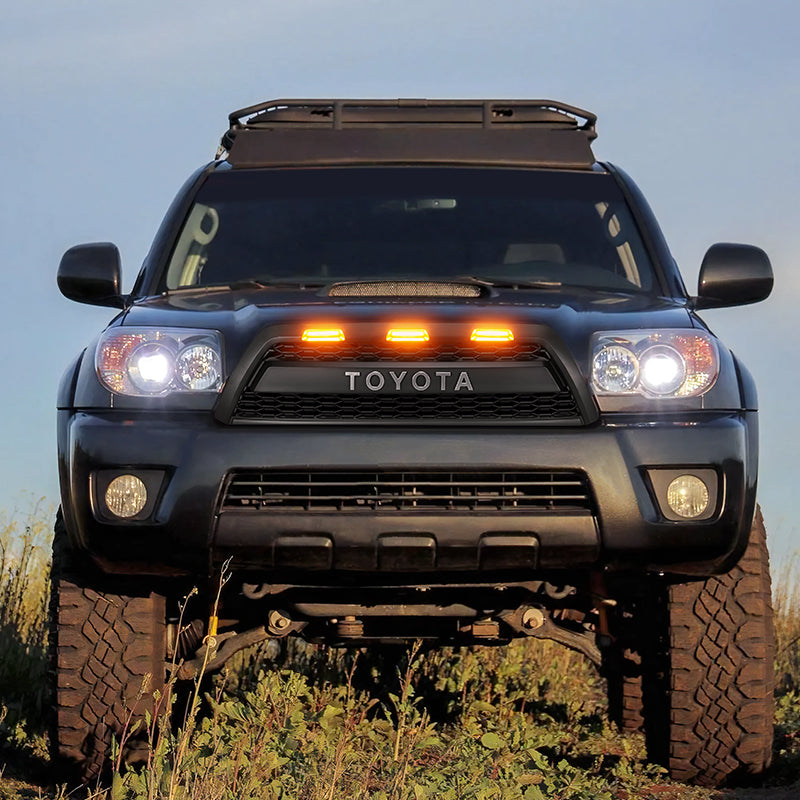 Toyota 4Runenr Front Grill With Grey Letter & Raptor Lights