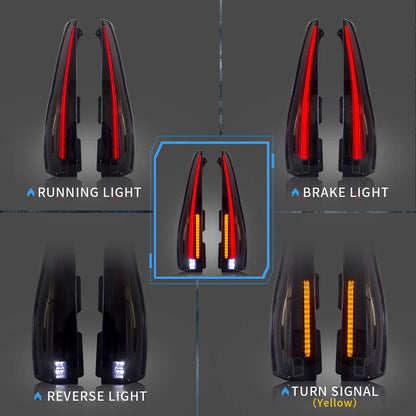 LED Tail Lights for 2007-2014 GMC Yukon & Chevrolet Suburban/Tahoe
