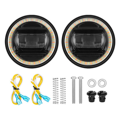 Conjunto de luz antiniebla con anillo halo DRL/señales de giro para Toyota Tundra 2007-2013