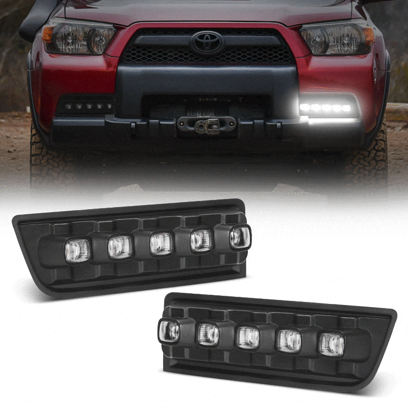 Switchback LED Fog Lights with Turn Signal Lights for 2010-2013 Toyota 4Runner