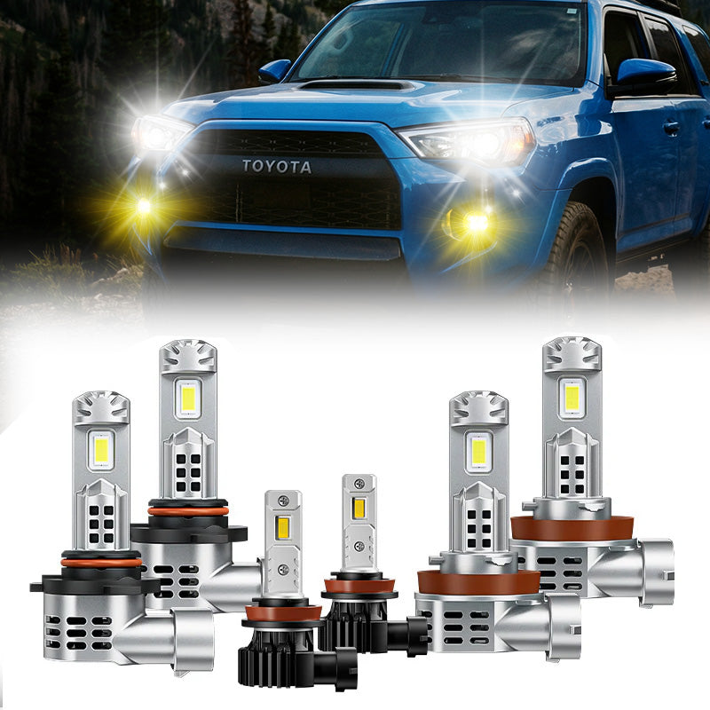 9005 H11 LED Headlight Bulbs & LED Fog Light Bulbs for 2010-2020 Toyota 4Runner