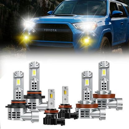 9005 H11 LED Headlight Bulbs & LED Fog Light Bulbs for 2010-2020 Toyota 4Runner