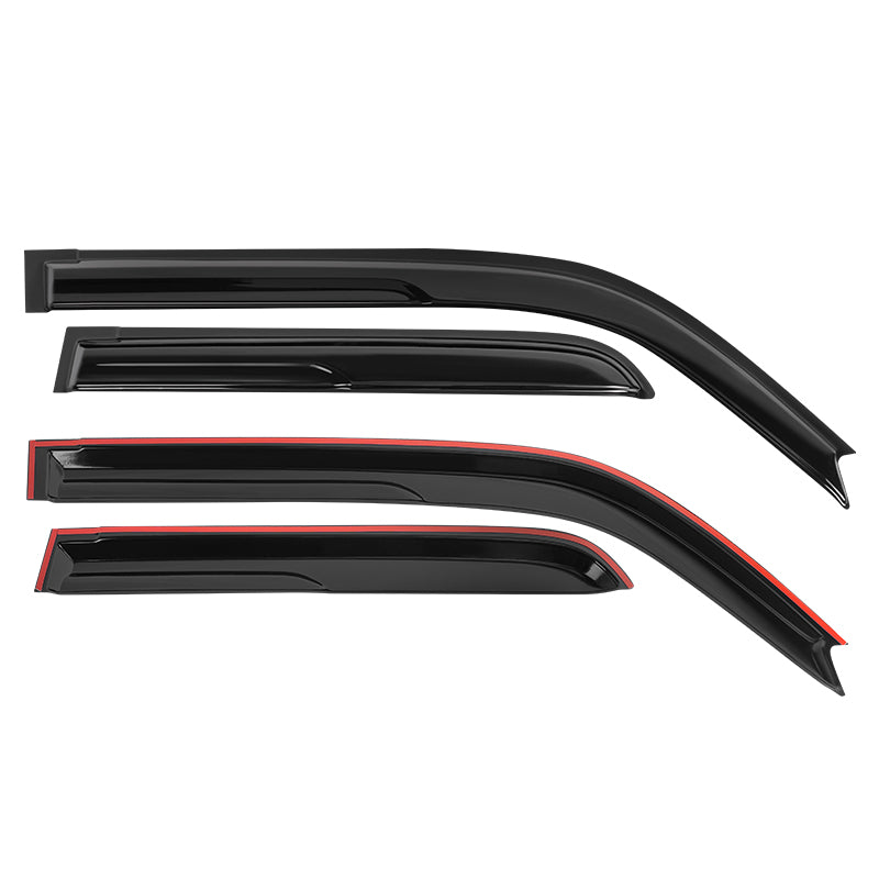 2021 Toyota 4Runner side window deflector matte black color