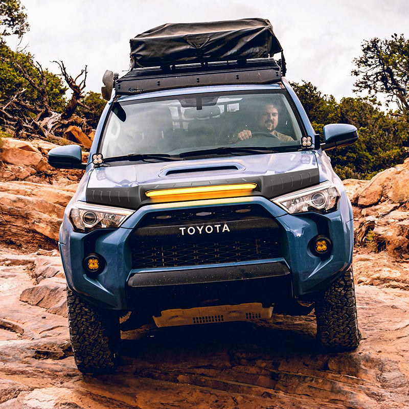 Toyota 4Runner hood protector with led light