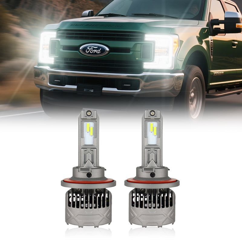 2011-2019 Ford F-250 H13 LED Headlight Bulbs – DOT-Compliant, 600% Brighter Than Halogen (Plug-and-Play Upgrade)