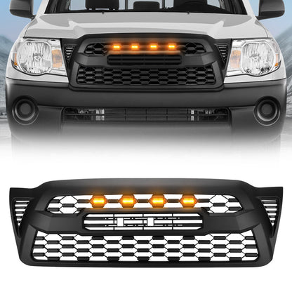 2011-2015 toyota tacoam grille with amber color lights