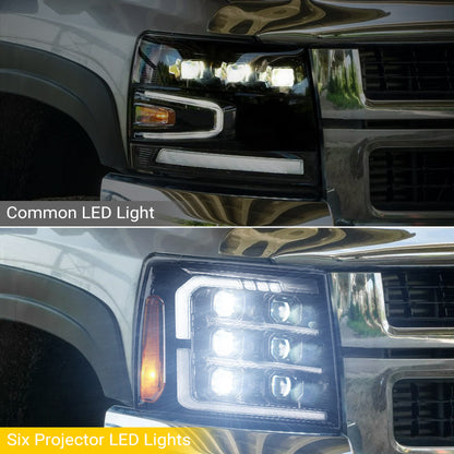 07-13 Chevrolet Silverado LED Projector Headlights