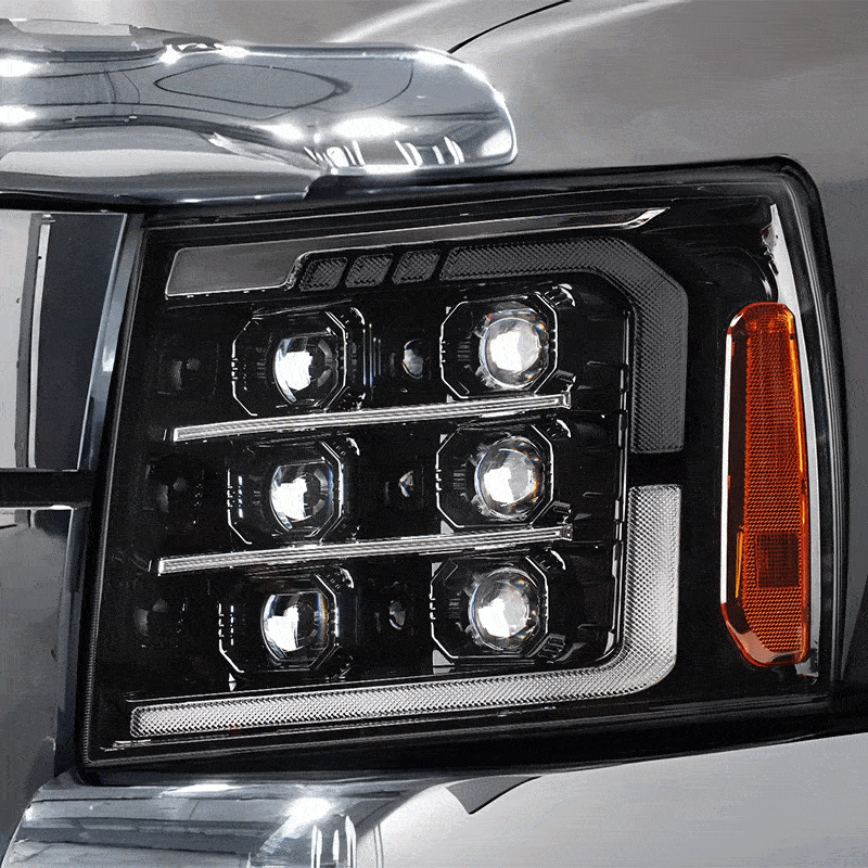 07-13 Chevrolet Silverado LED Projector Headlights