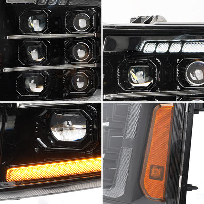 07-13 Chevrolet Silverado LED Projector Headlights
