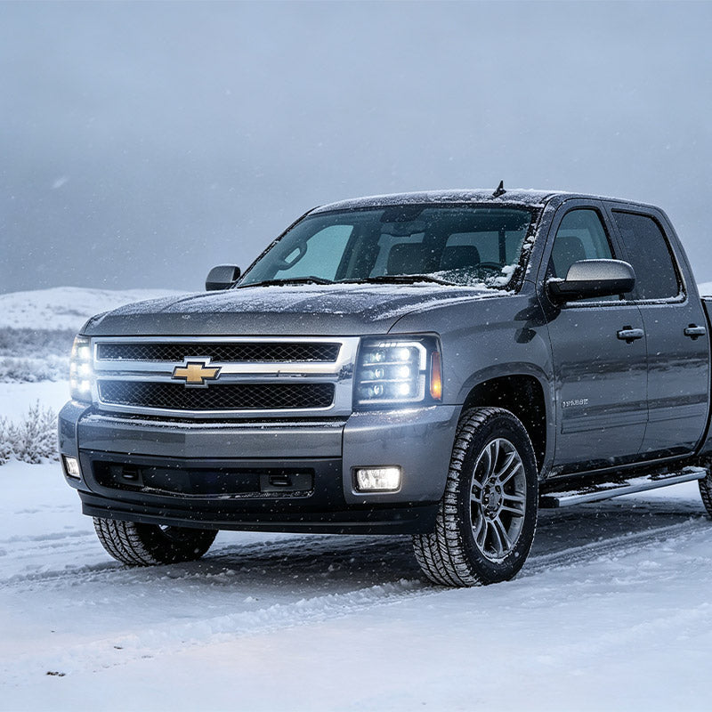 07-13 Chevrolet Silverado LED Projector Headlights