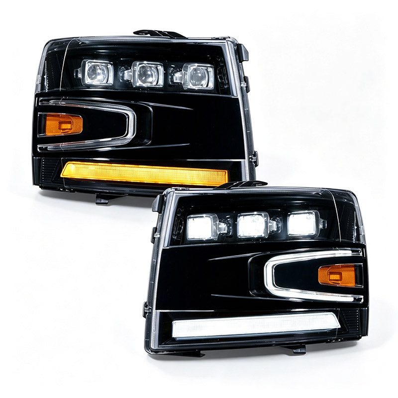 2007-2013 Chevy Silverado LED Projector Headlights | DOT & SAE Approved