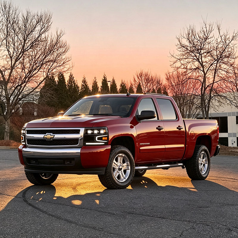 2007-2013 Chevy Silverado LED Projector Headlights | DOT & SAE Approved