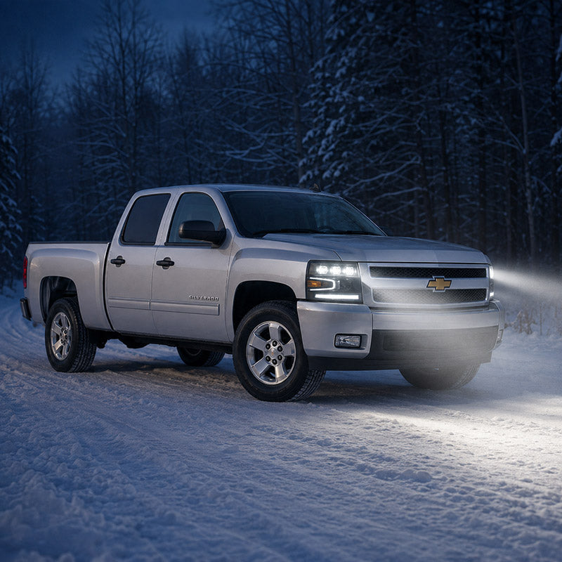 2007-2013 Chevy Silverado LED Projector Headlights | DOT & SAE Approved