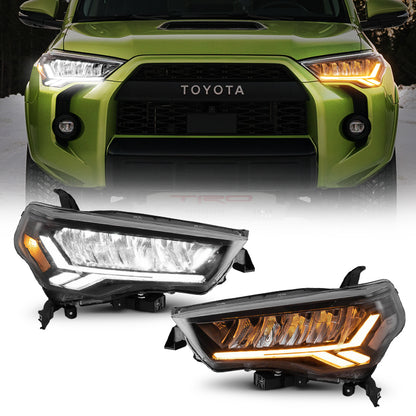 Shark Teeth Style LED Headlight With Dynamic DRL for 2014-2024 Toyota 4Runner