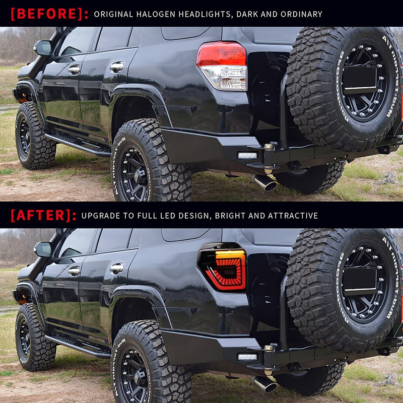 Sequential LED Tail Lights Assembly for 2010-2024 Toyota 4Runner